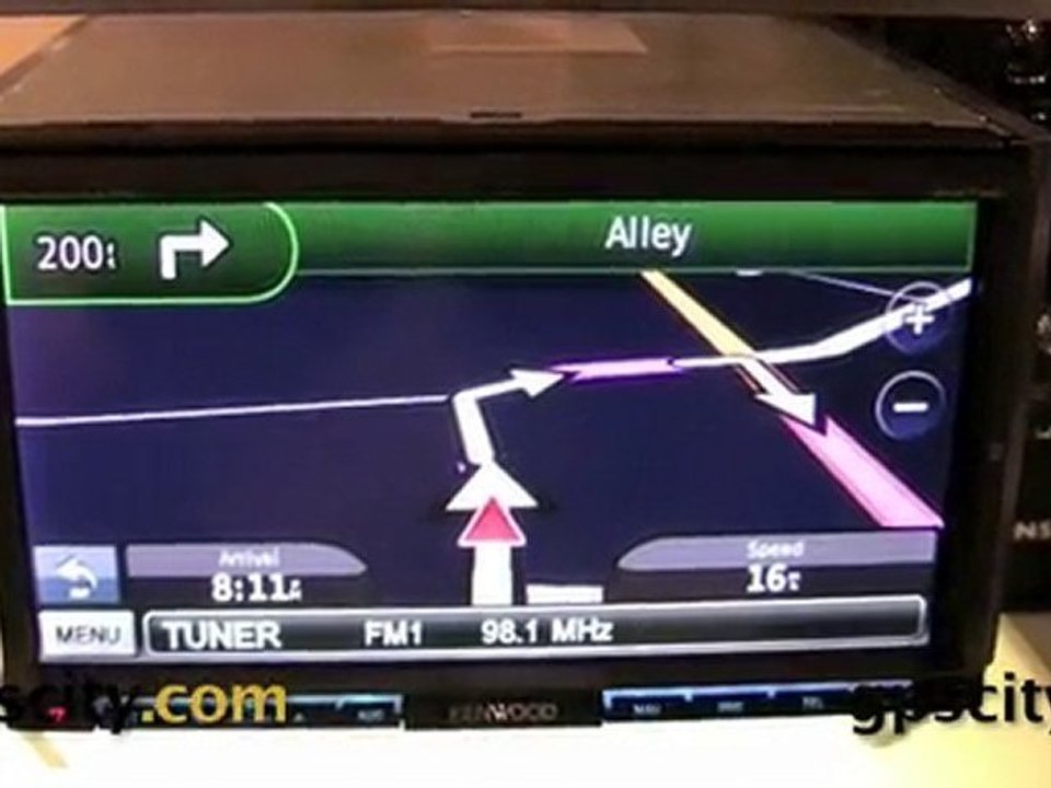 CES 2010 - A quick look at the Kenwood InDash GPS unit power