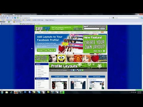 Facebook Layouts | Free background for Facebook