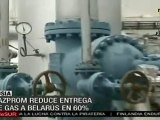 Gazprom, de Rusia, suspende envío de gas a Bielorrusia