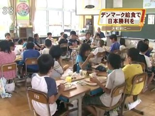 決戦を前に・・・　デンマーク給食で日本勝利を