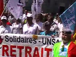 MANIFESTATION POUR LES RETRAITES A VESOUL
