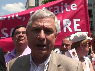 Manifestation pour la défense des retraites