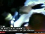 Arrolladas en vía férrea 12 personas en Barcelona