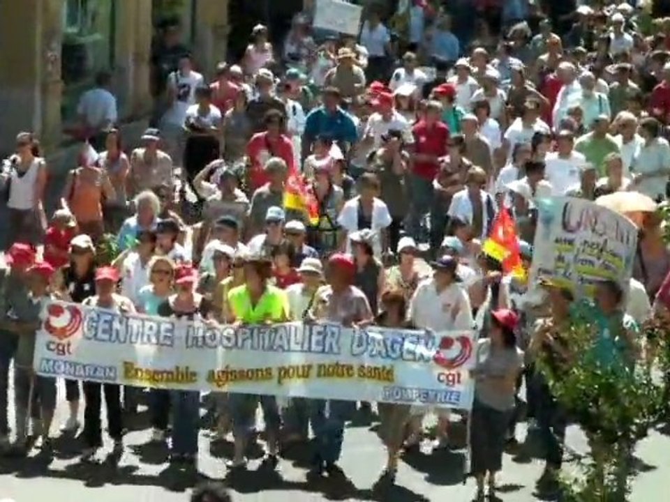 Manifestation Retraites à Agen (47)