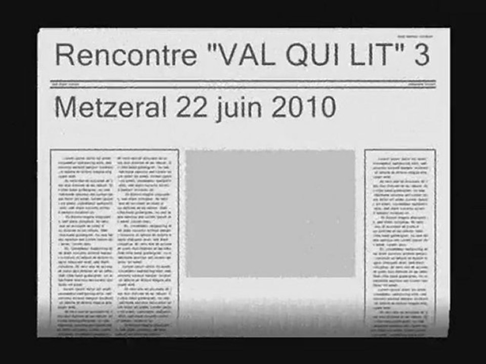 VAL QUI LIT - 3 dernier épisode - Metzeral