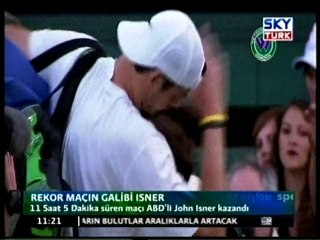 Rekor Maçın Galibi Isner
