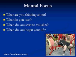 How to use Your Mind to Increase Your Bench Pressing