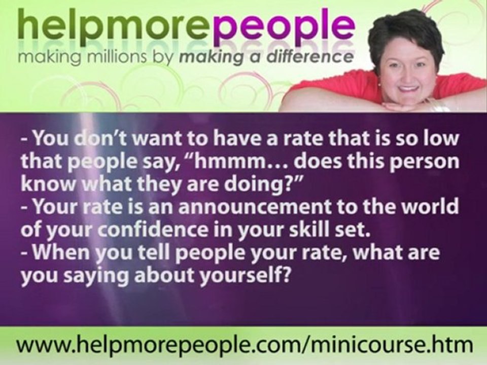 Fee Setting Tips: What Does Your Rate Say About You?