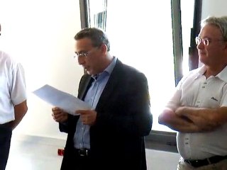 Discours de fin d'année aux enseignants partants