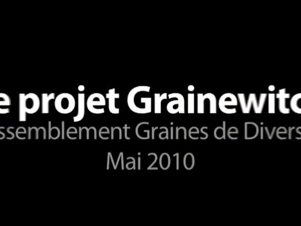 Le Projet Graines Witch - Le son et l'image