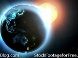 Free Earth and Sun HD Looping Background