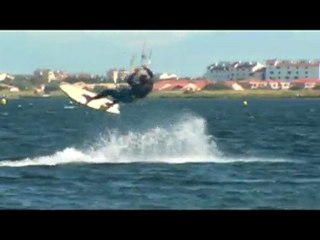 Session de kite au Teleski de Barcarès par Sud