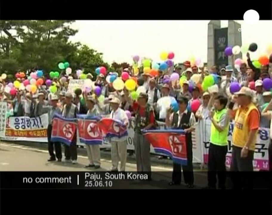 Ceremony in SKorea marking 60th anniversary... - no comment