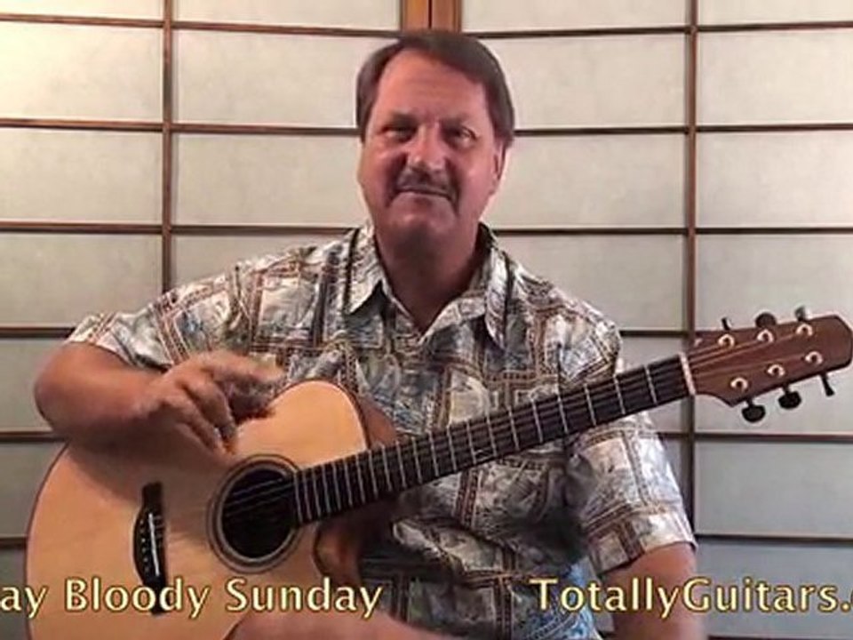 U2 - Sunday Bloody Sunday Guitar lesson