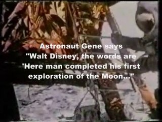 Moon Hoax- Astronaut says "Walt Disney...on Their Surface"