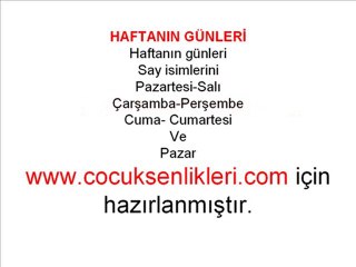 Haftanın Günleri-Çocuk Şarkısı
