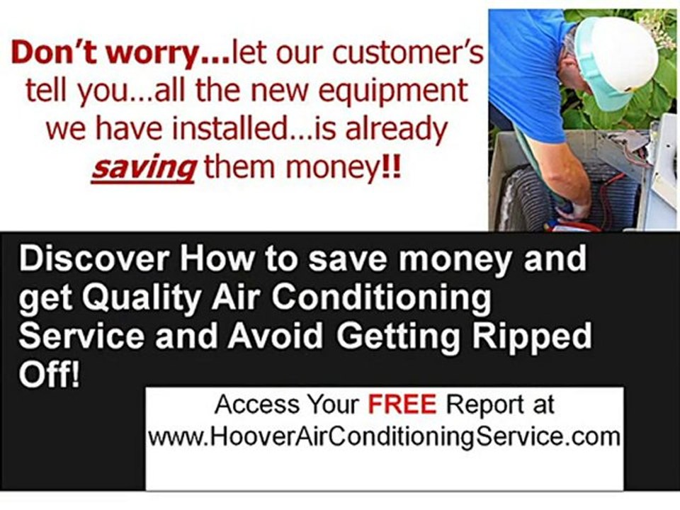 Hoover Air Conditioning Repair Service