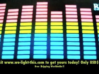 Flashing EL Tshirts Tqualizers