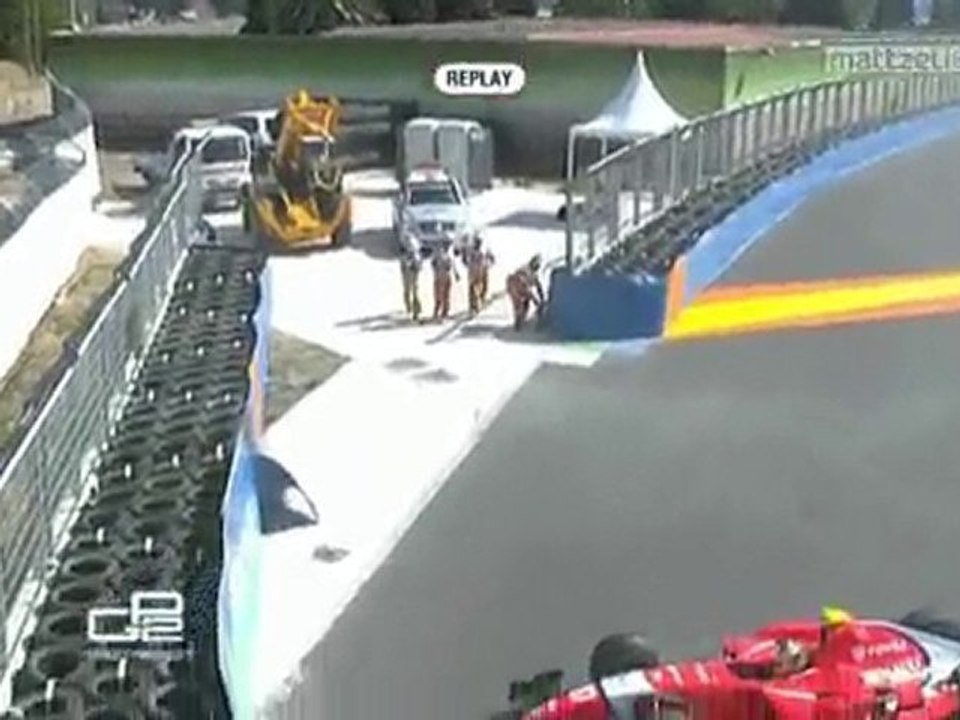 Big Crash of Josef Kral in Valencia