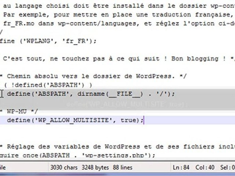 La minute WordPress #1 : Activer les multi-sites (réseaux)