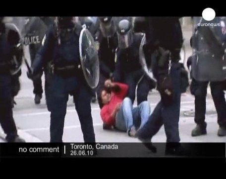 Violent anti-G20 summit protests in Toronto - no comment