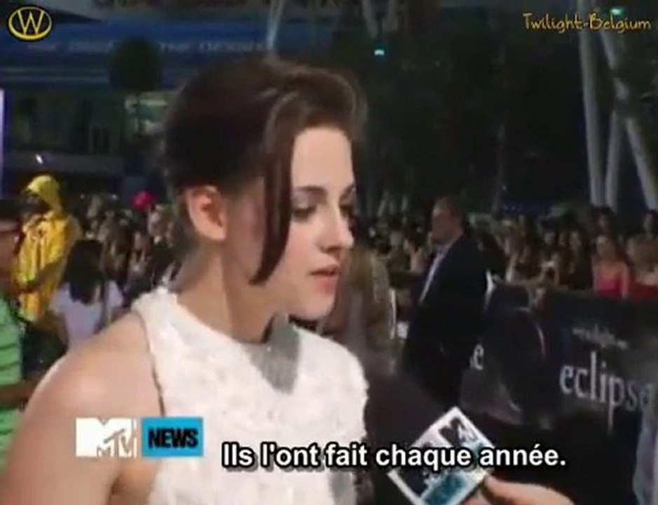 Kristen Stewart Interview at Eclipse Premiere VOSTFR