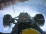 Accident Webber Onboard Valence 2010