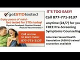 Your STD Testing Center - Call Anytime 24/7 - Let Us Help!