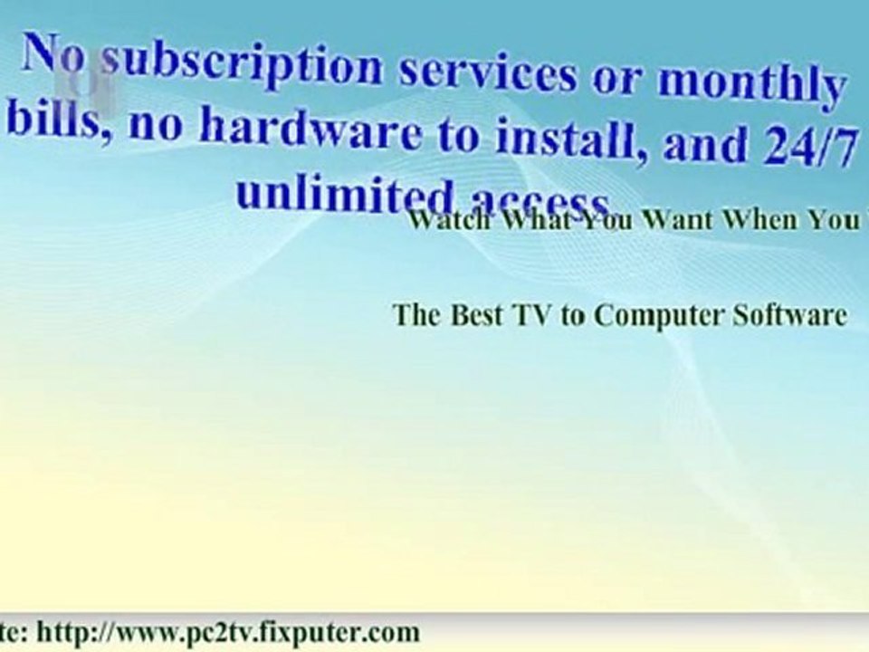 Get Over 3,500 TV Channels on Your Computer