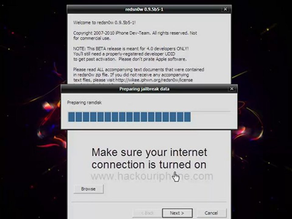 How to Jailbreak iPhone 3G with iOS4 redsn0w Windows