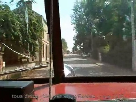 Baptême à bord d'un camion de pompier américain