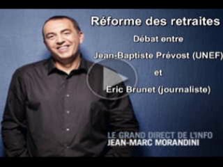 L'UNEF et la réforme des retraites sur Europe 1