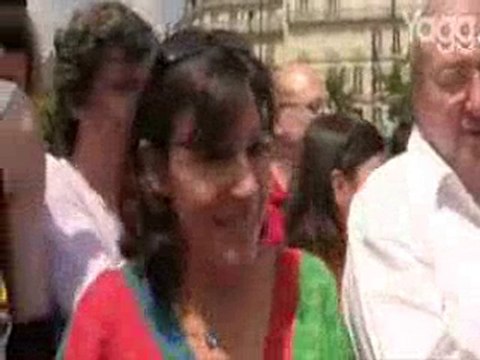 Anne Hidalgo mobilisée lors de la Marche des Fiertés 2010