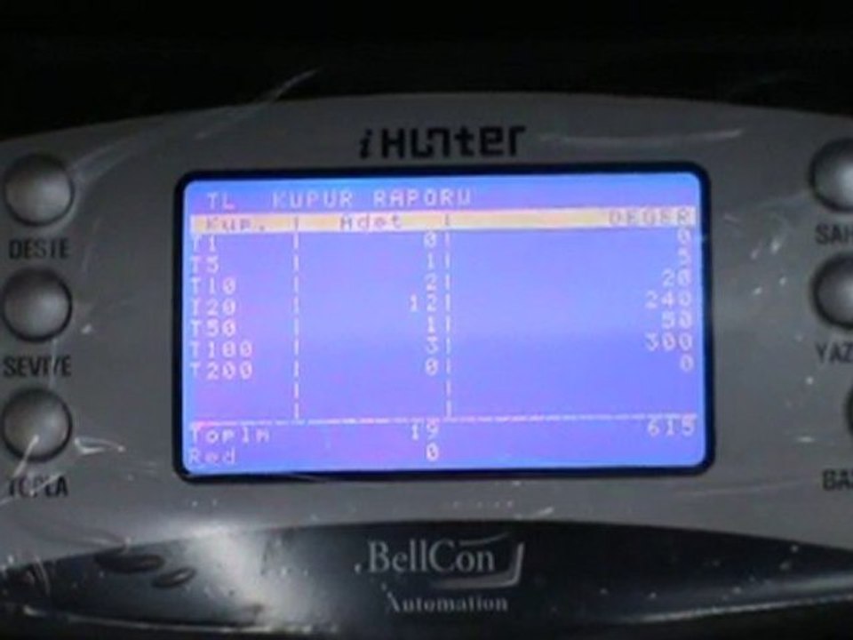Teknosay BellCon iHUNTER Para Sayma Makinası iki katlı para