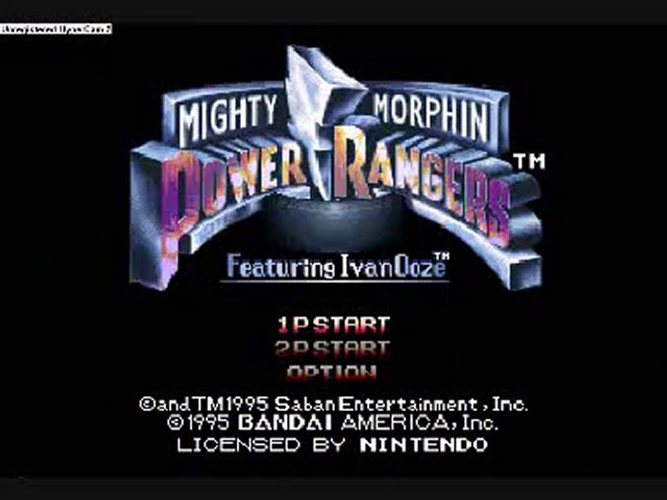 saga retro 1 : the power ranger movie super nintendo