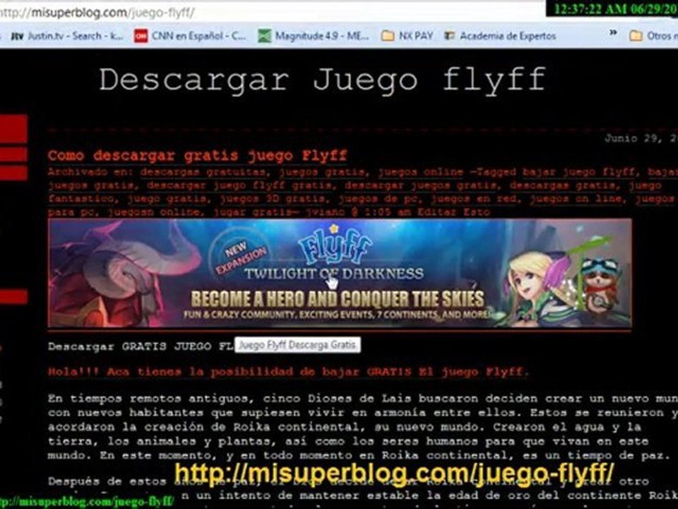 Juego Flyff, Descarga Gratis
