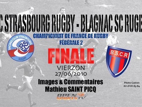 RUGBY FINALE RCS-BLAGNAC FÉDÉRALE 2