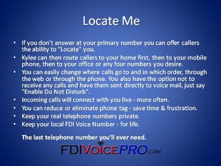 FDI Voice Review Kylee Locates You