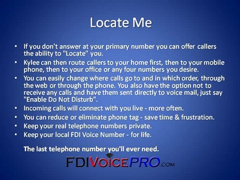 FDI Voice Review Kylee Locates You