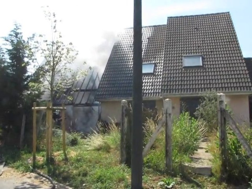 Beauvais : incendie rue J.J. Rousseau mardi 29 juin 2010