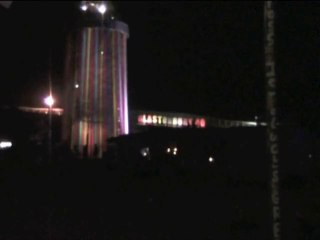 vue du festival de Glastonbury 2010 de la Ribbon tower