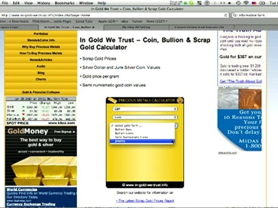 Work Out Scrap Gold Prices in Pounds With a Scrap Gold ...