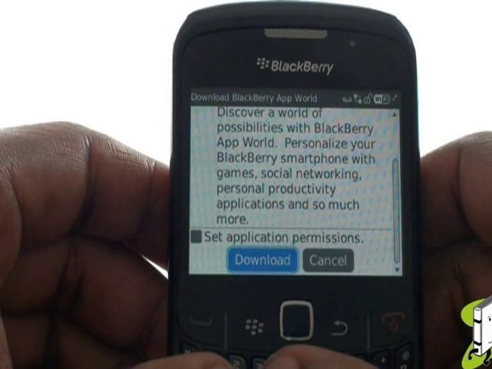 Downloading BlackBerry App World | Curve 8520 | The ...