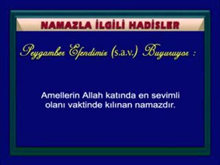 Namazla İlgili Hadis-i Şerifler