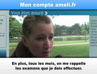 Ecrans CPAM Mon compte ameli