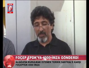 aliağa'da termik santrale karşı imza kampanyası