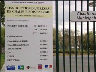 L'Europe soutient le réseau chaleur bois de Gironde sur Drop