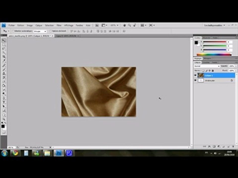 créer un effet drapeau réaliste avec photoshop cs4