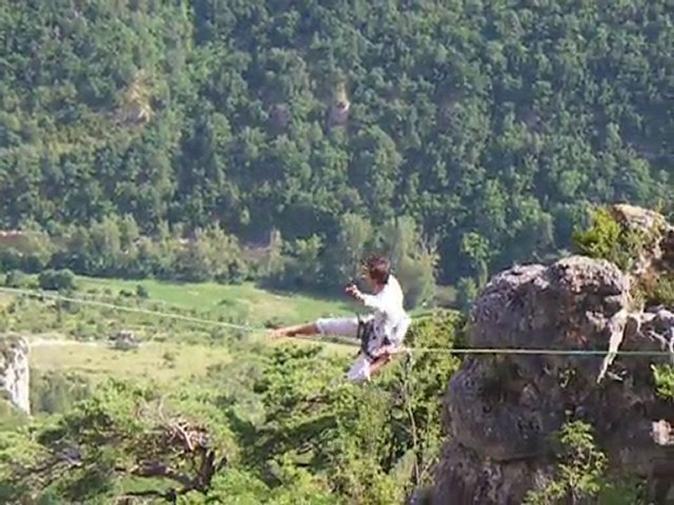 Highline de 12 m - Millau Boffi (Natural Games 30/06/2010)