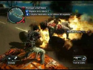 Just Cause 2- PS3 - Disparando desde el techo...